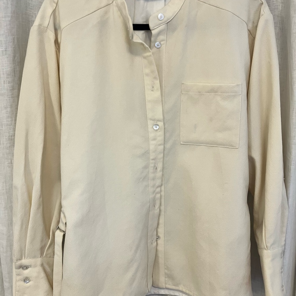 Sea New York Cream Button-Up Shirt